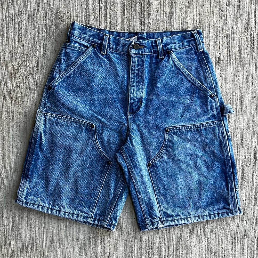 Carhartt B79 DST denim double knee work wear carpenter shorts